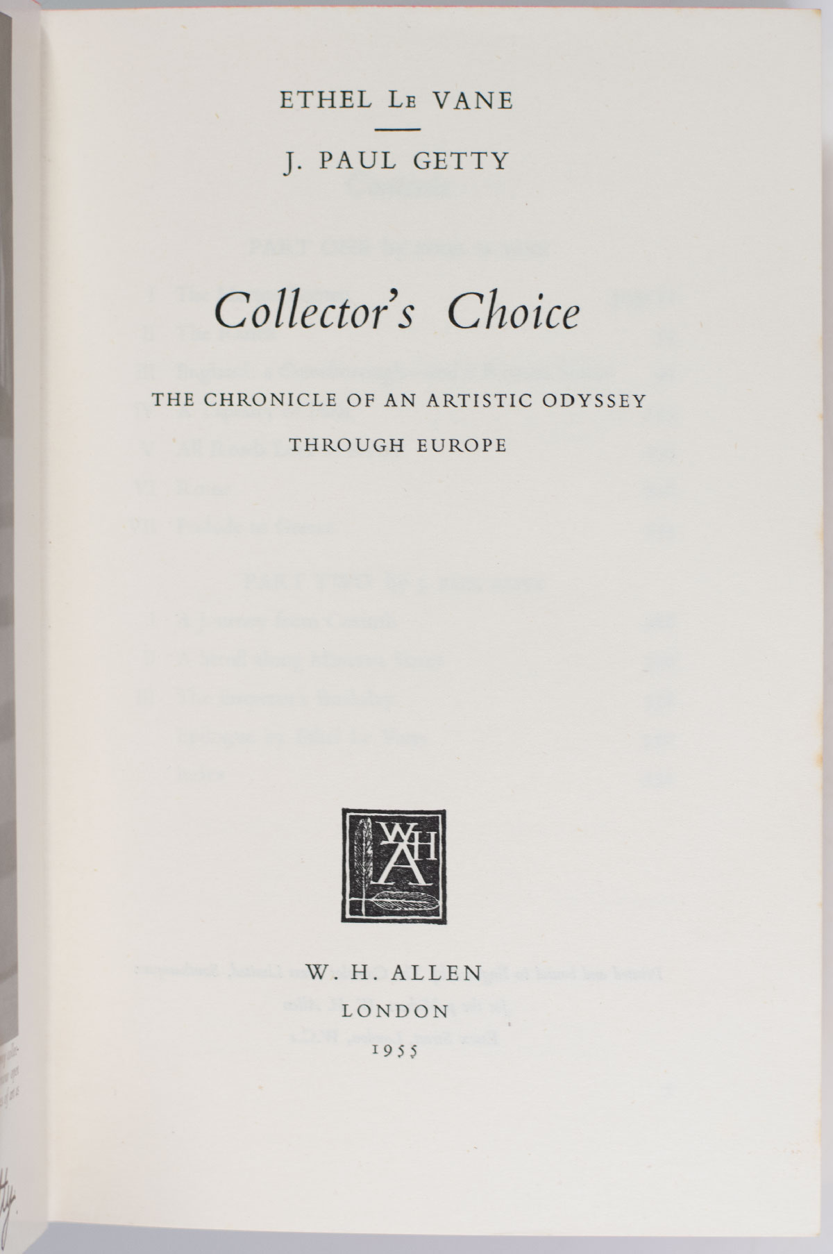 Collector's Choice: The Chronicle of an Artistic Odyssey Through Europe.