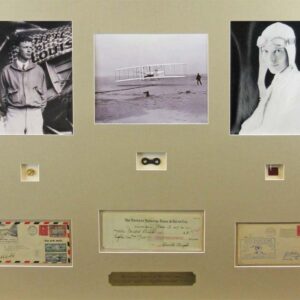 Rare Collection of the autographs of the three greatest aviators of the 20th century: Amelia Earhart, Charles Lindbergh, and Orville Wright