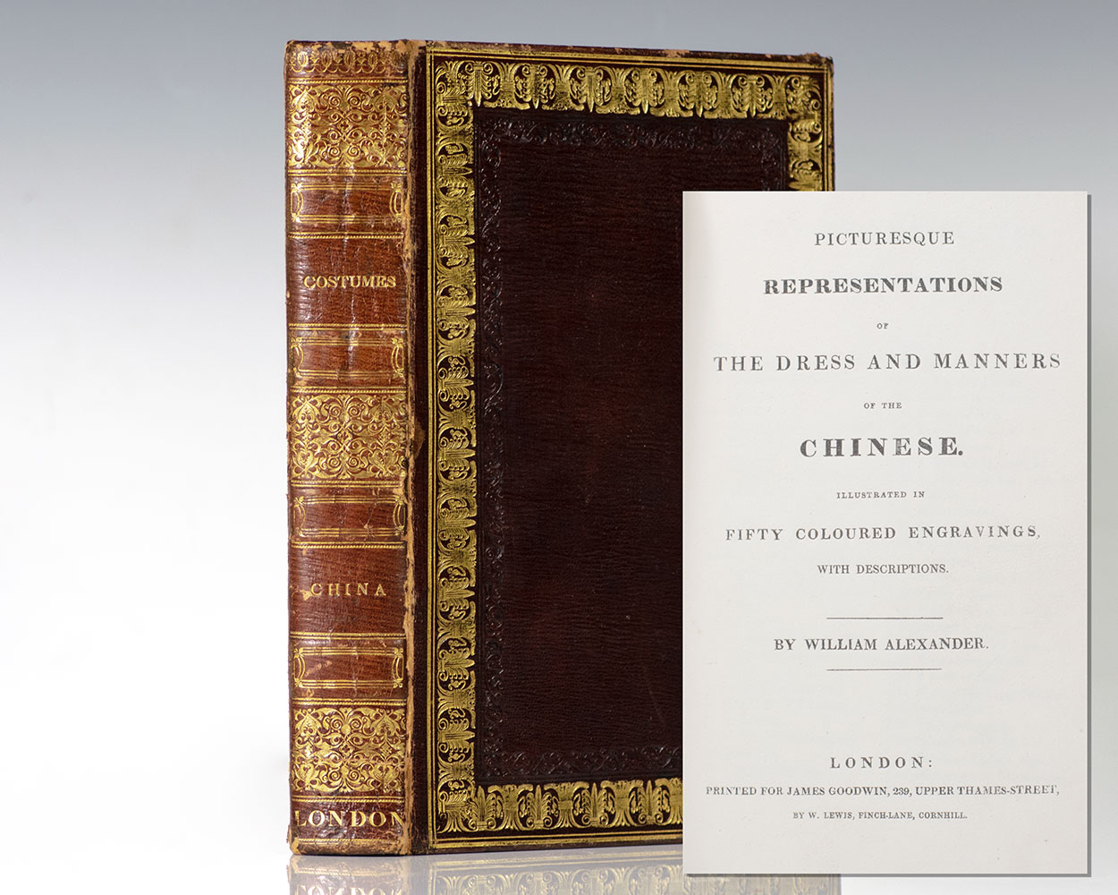 Picturesque Representations and the Dress and Manners of the Chinese. Illustrated with Fifty Coloured Engravings, with Descriptions.