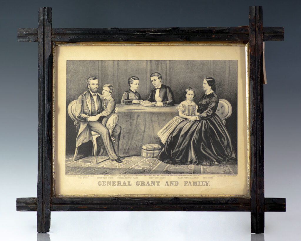 General Grant and Family Currier and Ives Original Lithograph.