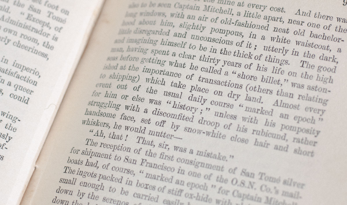 Nostromo: A Tale of the Seaboard.