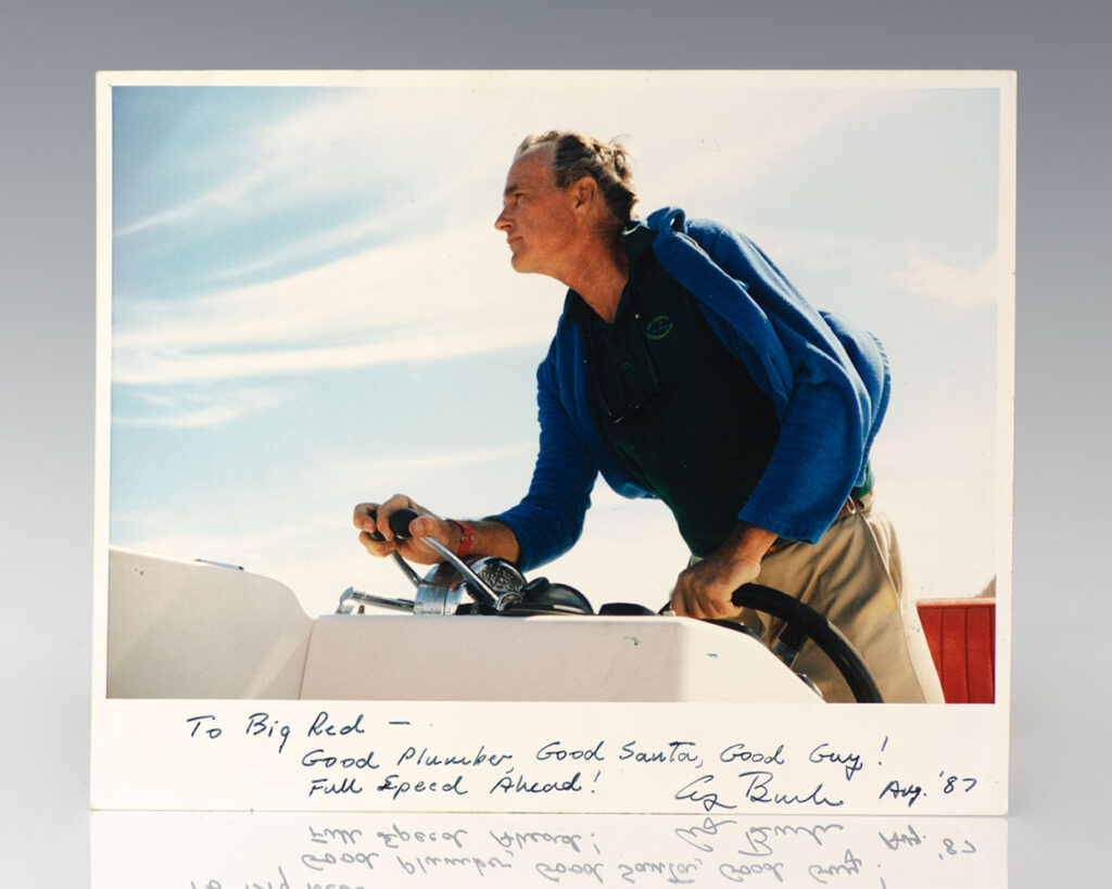 George Bush Signed Photograph.