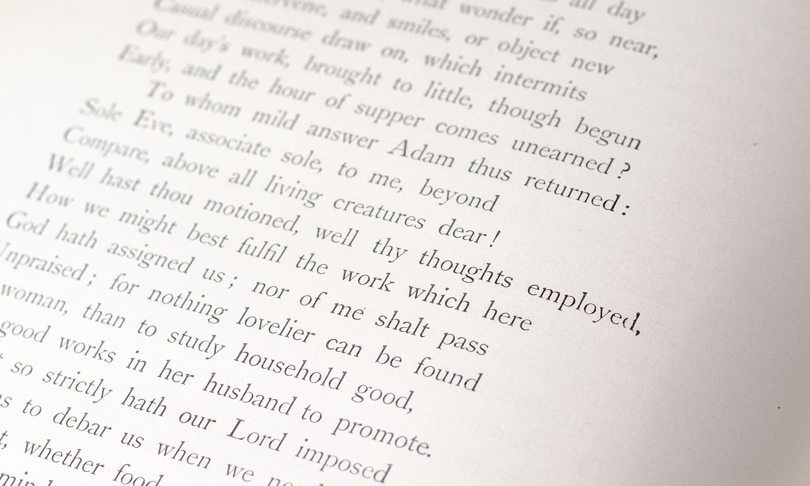 Milton's Paradise Lost.