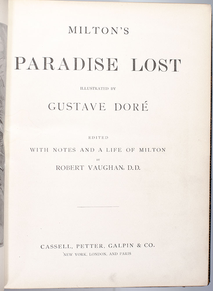 Milton's Paradise Lost.