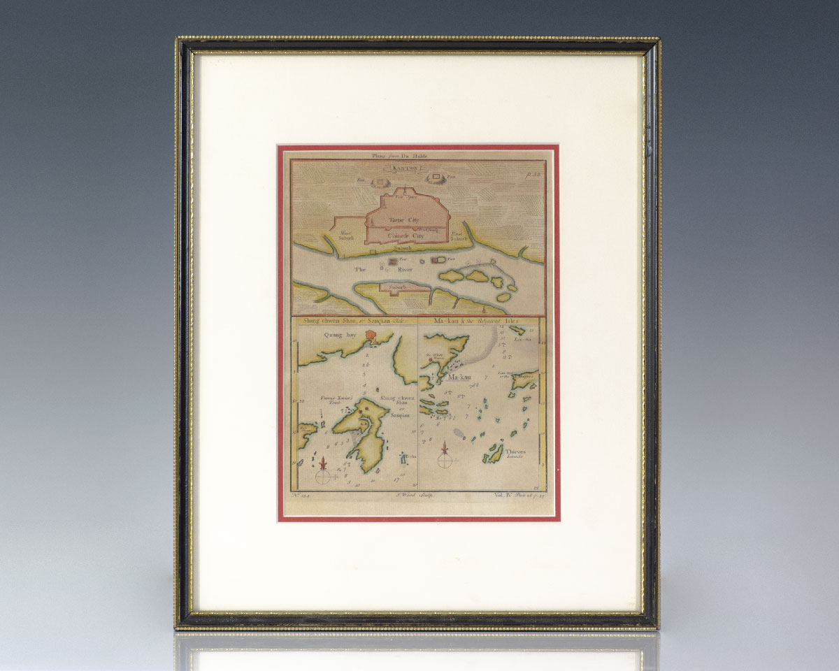 Jean-Baptiste Du Halde Map of China: Kanton, Shang Chwen Shan and Ma-kau. [Description Geographique].