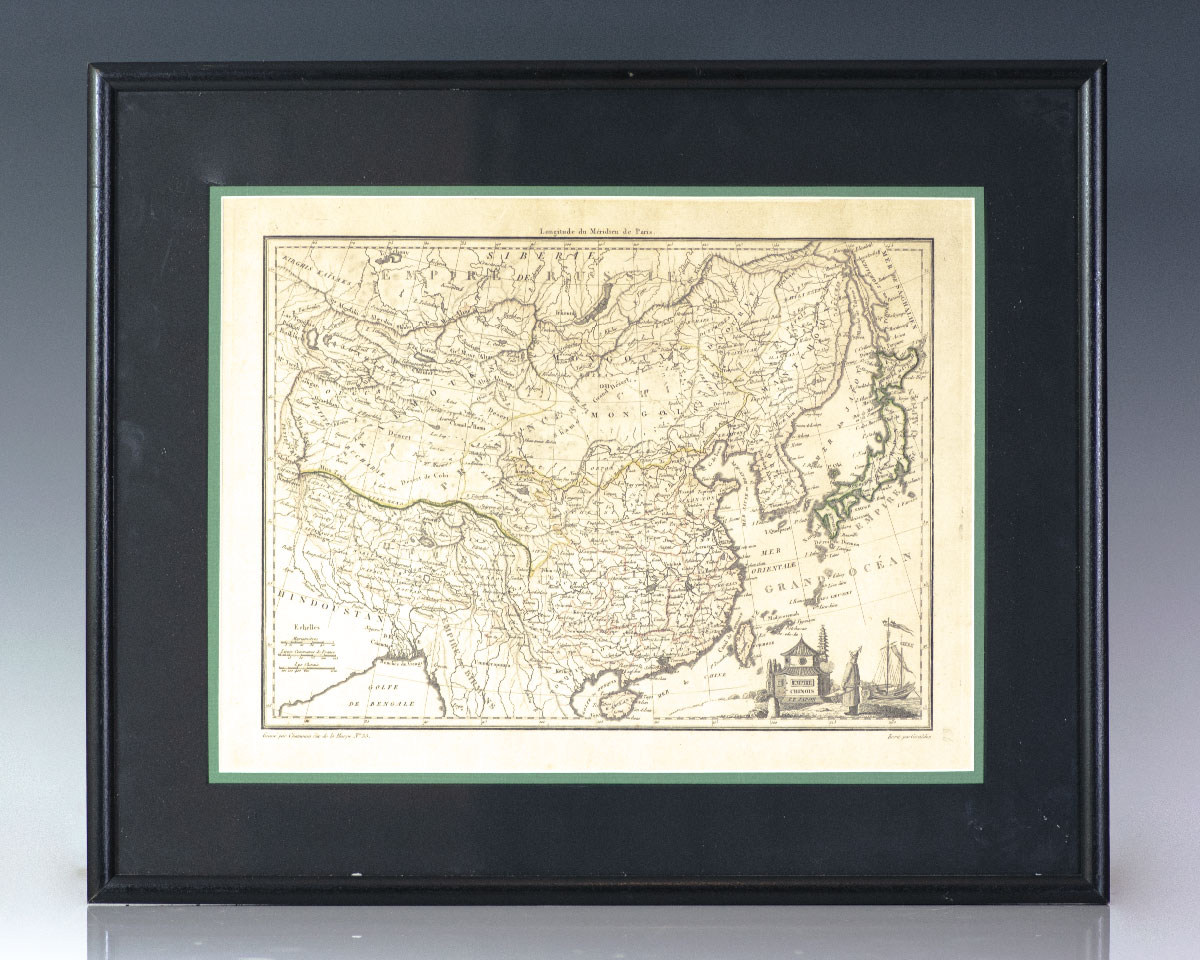 Empire Chinois et Japon. [Nineteenth Century Conrad Malte-Brun Map of the Chinese Empire] [China].