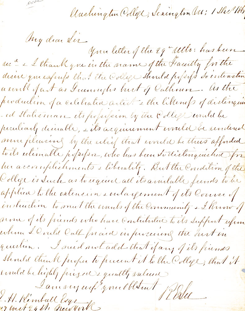 Robert E. Lee Autograph Letter Signed.