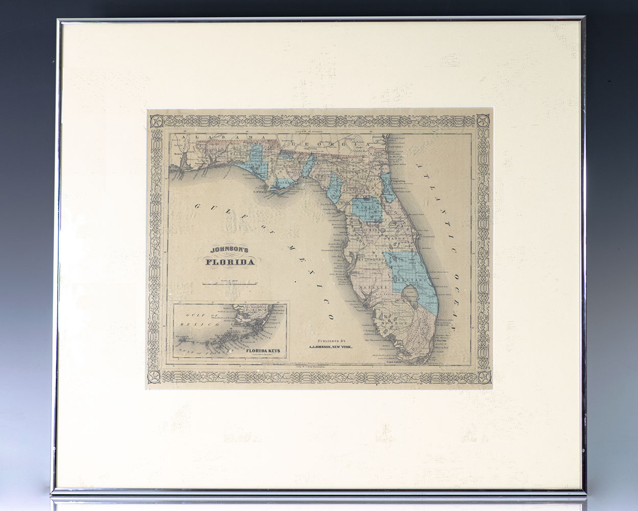 Johnson’s Map of Florida.