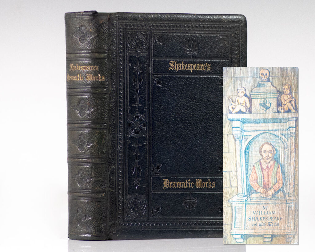The Dramatic Works of William Shakespeare with Copious Glossarial Notes and a Biographical Notice. [Fore-edge Painting].