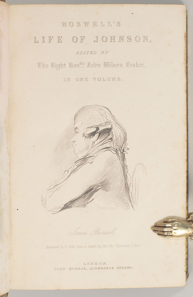 Boswell's Life of Johnson: Including Their Tour to The Hebrides.