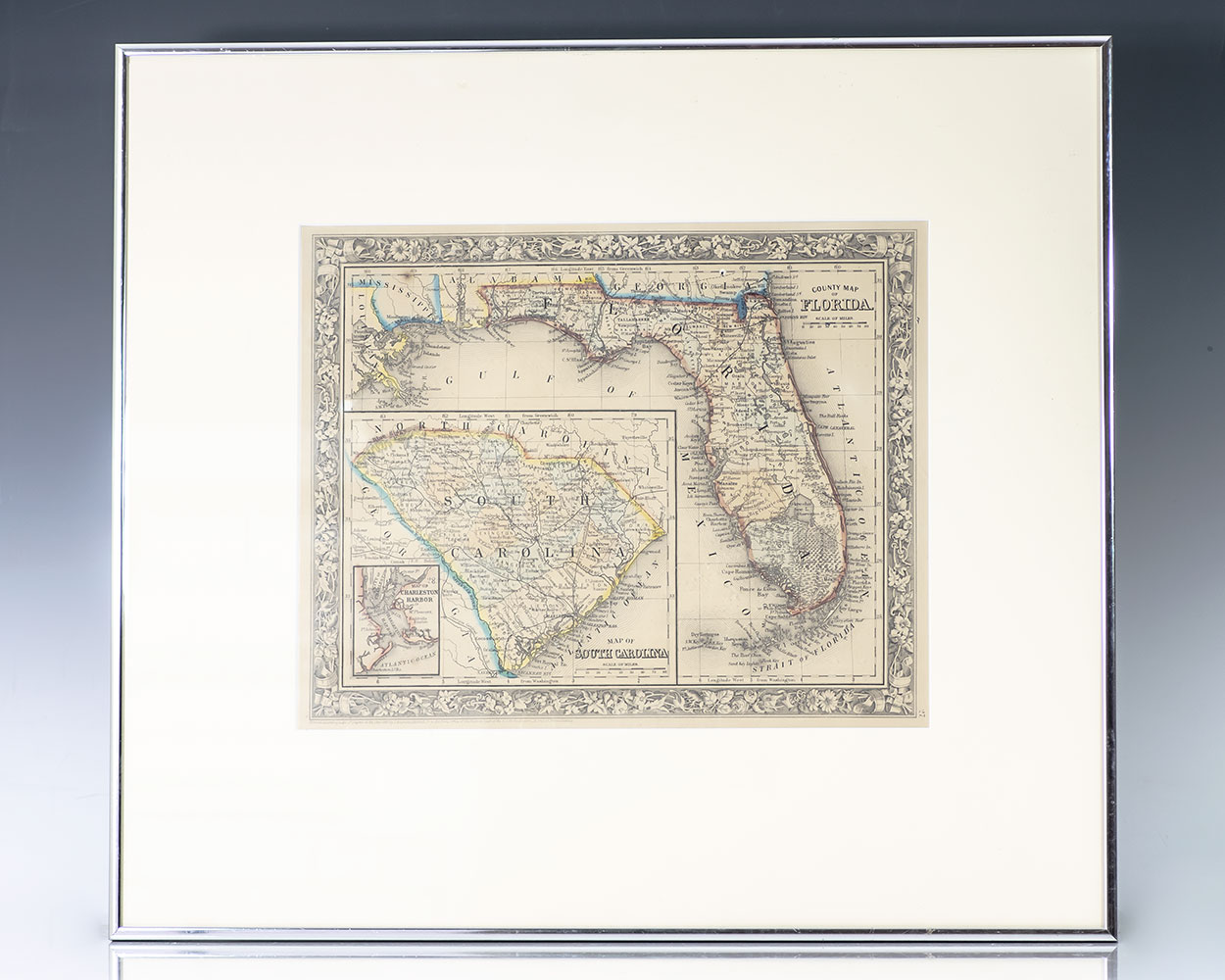 County Map of Florida and Map of South Carolina.