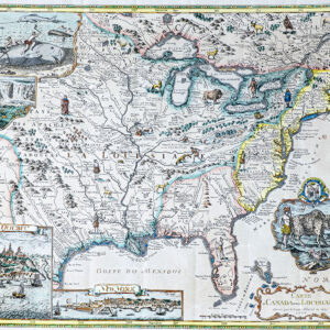 Carte Canada et de la Louisiane. [The Albarel Map].