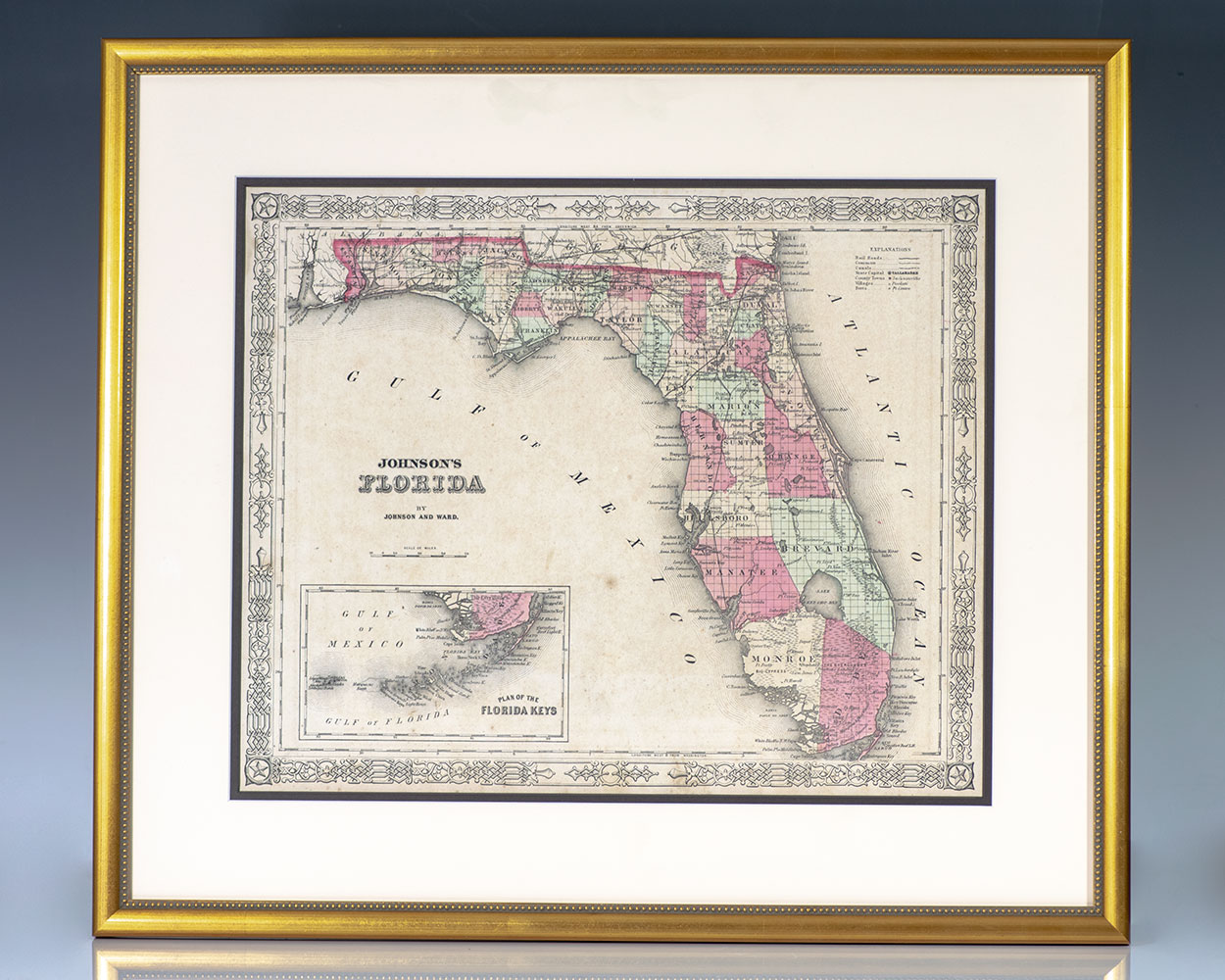 Johnson’s Map of Florida.