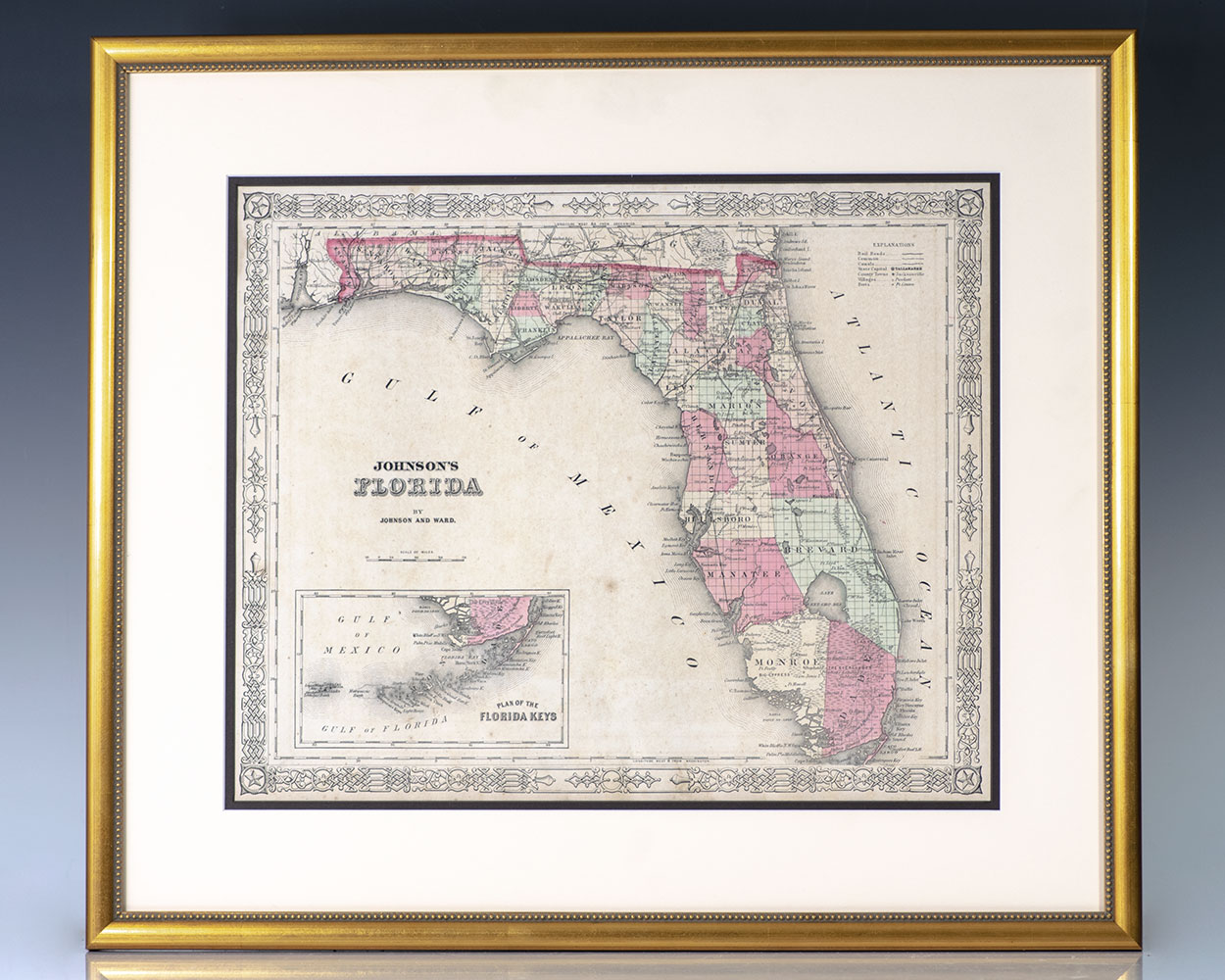 Johnson’s Map of Florida.