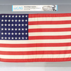 Howard Hughes Flag Flown on His 1938 Round-the-World Flight.