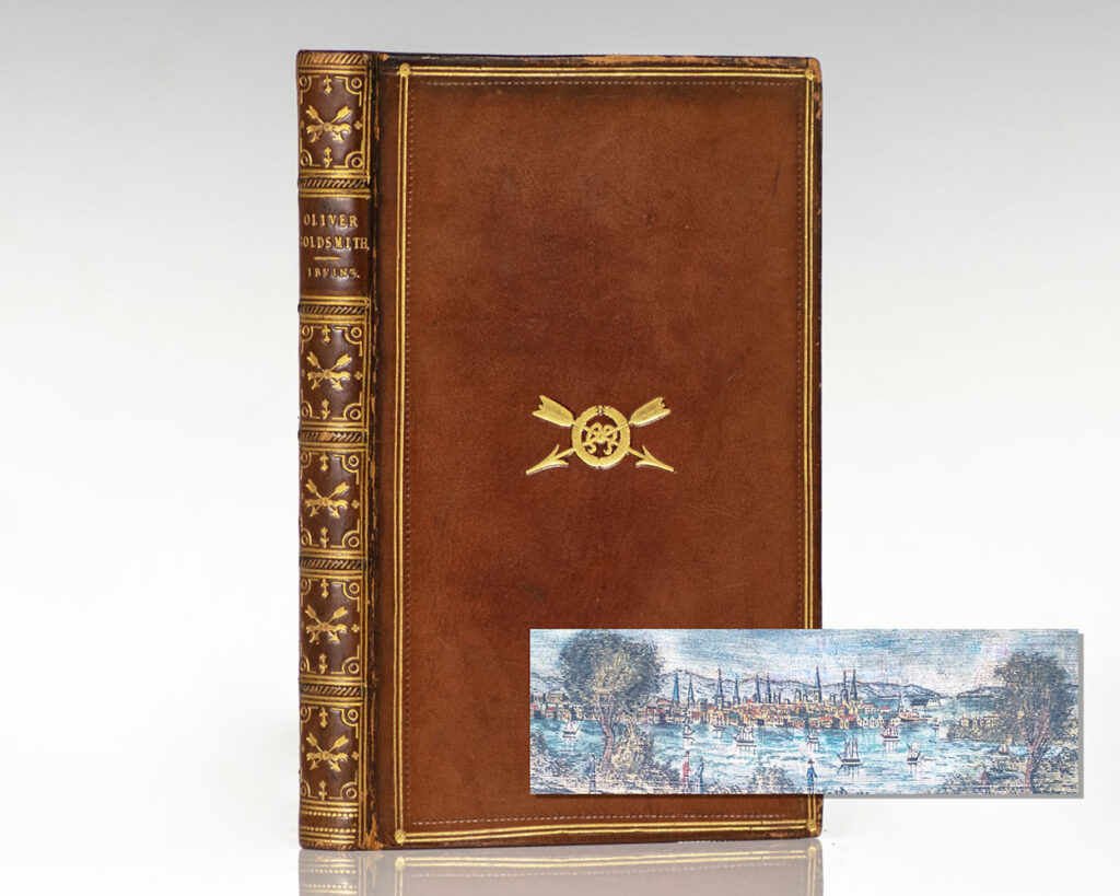 Oliver Goldsmith: A Biography. [Fore-edge Painting].