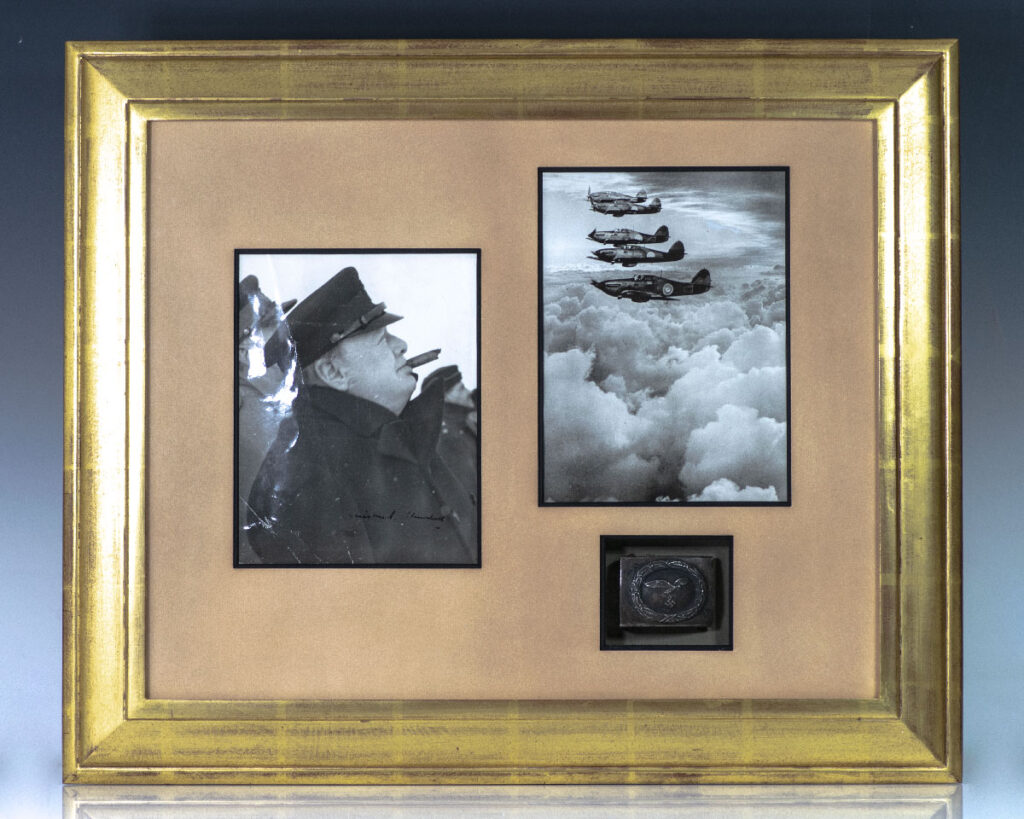 Winston Churchill Signed Supermarine Spitfire Photograph.