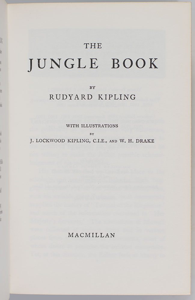 The Jungle Book and The Second Jungle Book. [Fore-edge Painting].