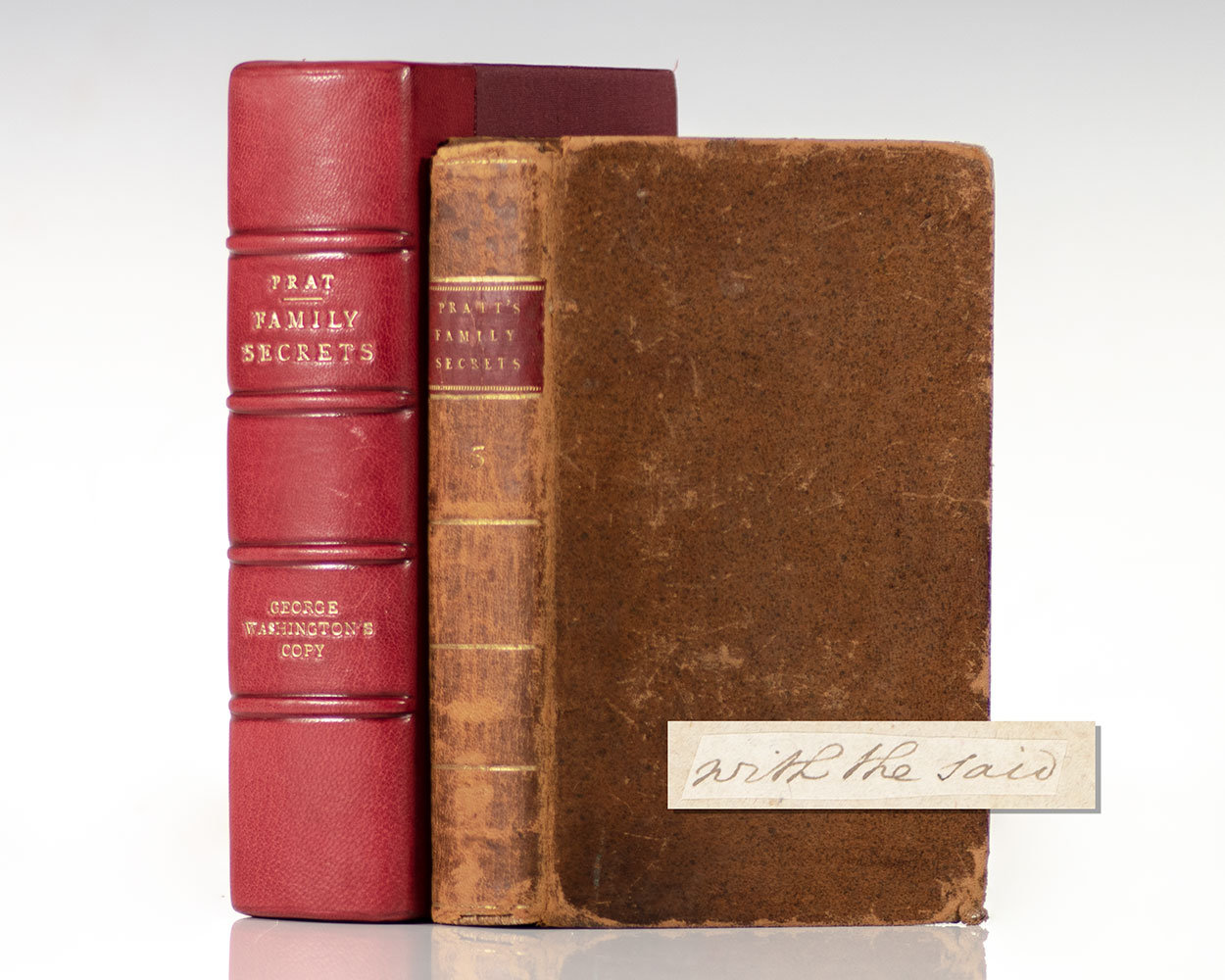 Family Secrets: By Mr. Pratt. Volume III. [From the Library of George Washington].