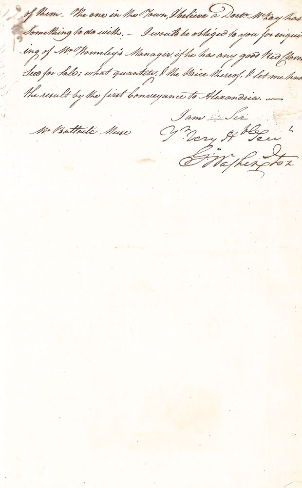 George Washington Autograph Letter Signed.