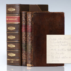 The Federalist: A Collection of Essays, Written in Favour of the New Constitution, As Agreed Upon by the Federal Convention, September 17, 1787.