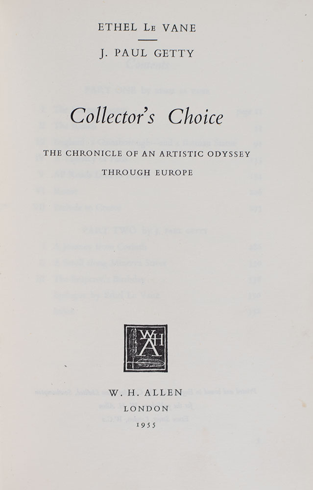 Collector's Choice: The Chronicle of an Artistic Odyssey Through Europe.