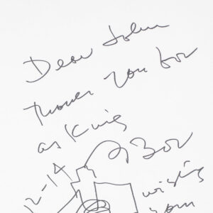 Robert Venturi Signed Sketch.