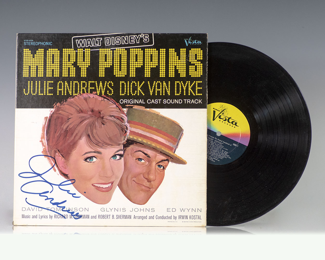 Walt Disney’s Mary Poppins Original Cast Soundtrack Signed LP.