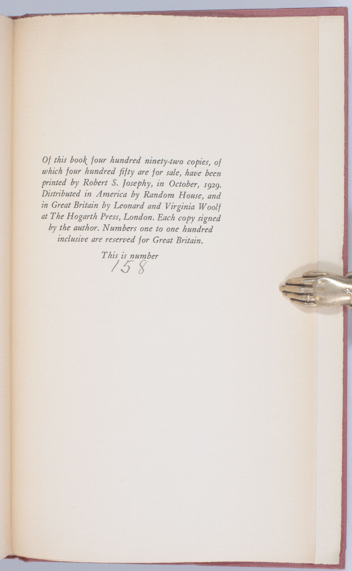 A Room of One's Own.