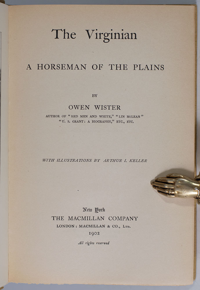 The Virginian: A Horseman on the Plains.