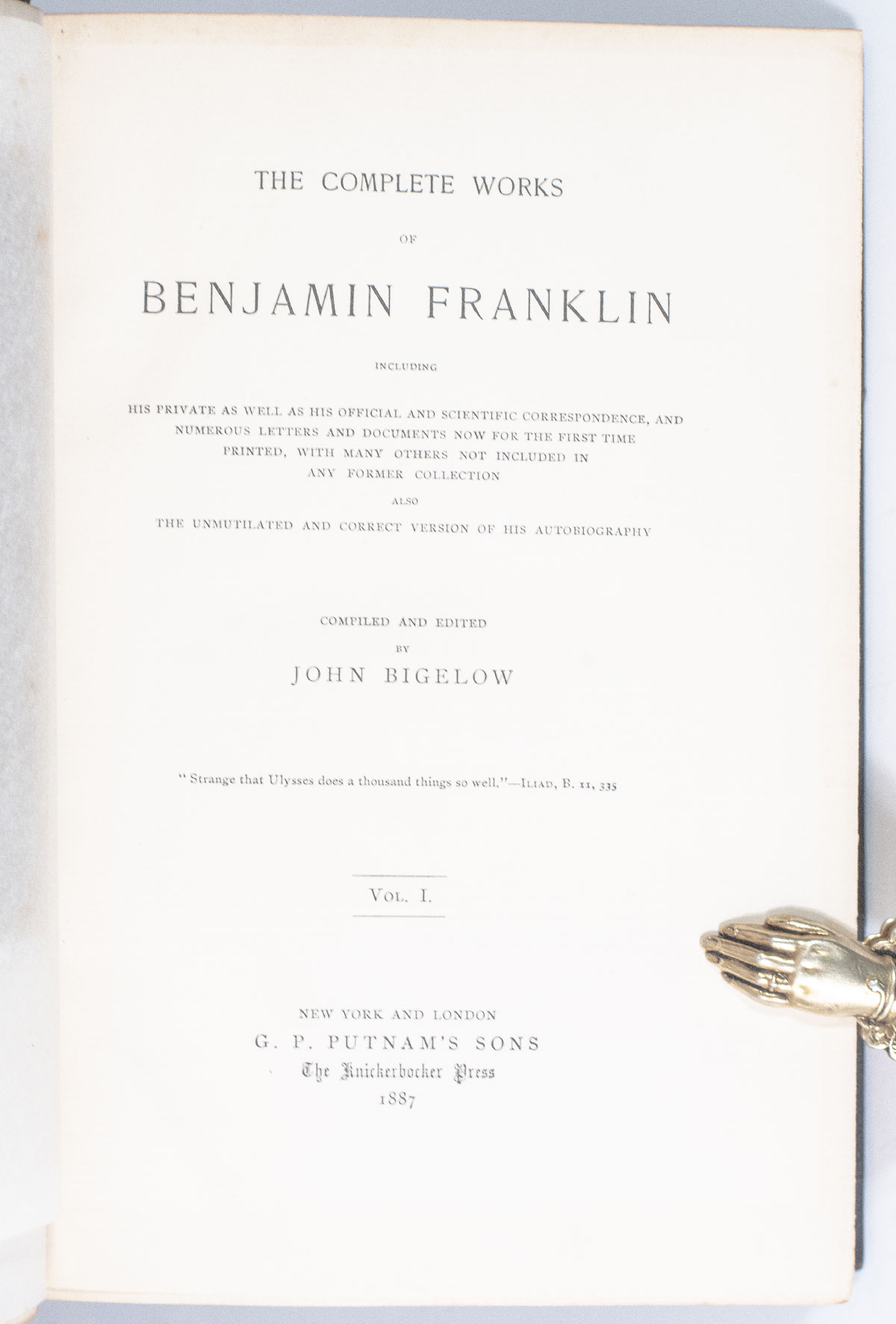 The Works of Benjamin Franklin.