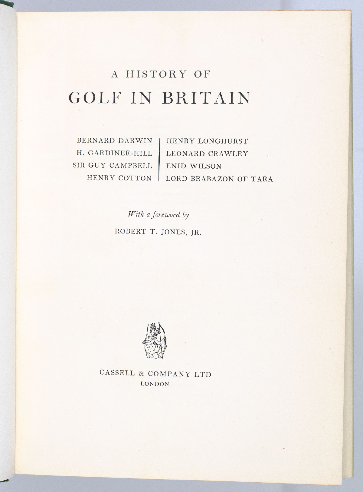 A History of Golf In Britain.