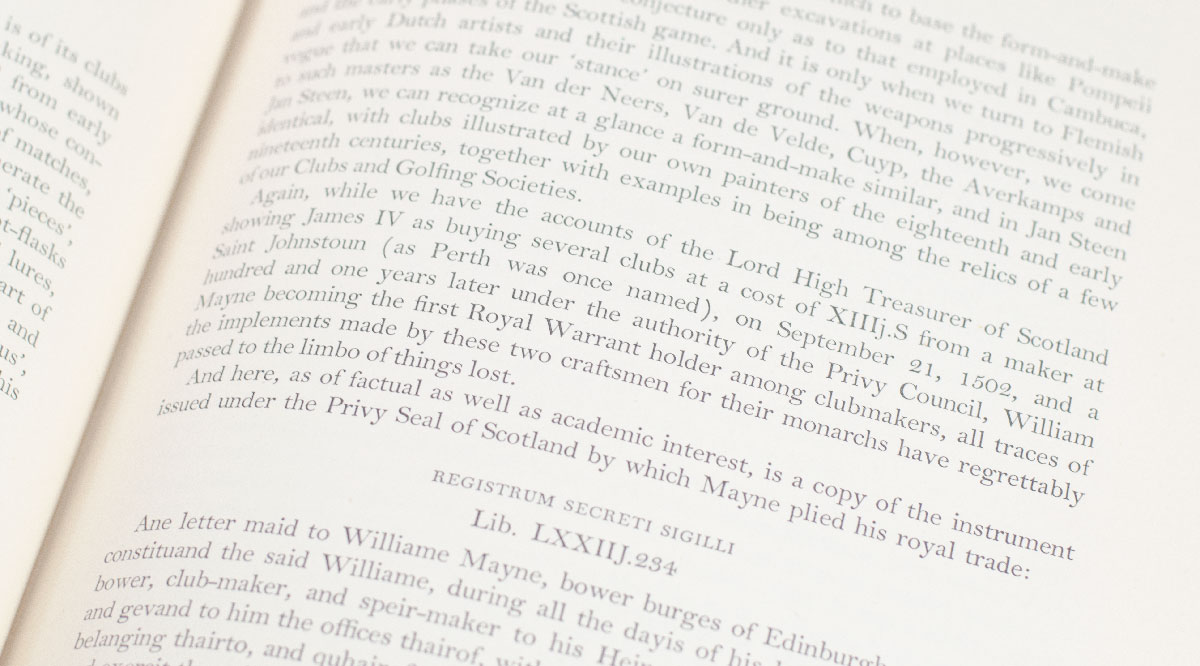 A History of Golf In Britain.