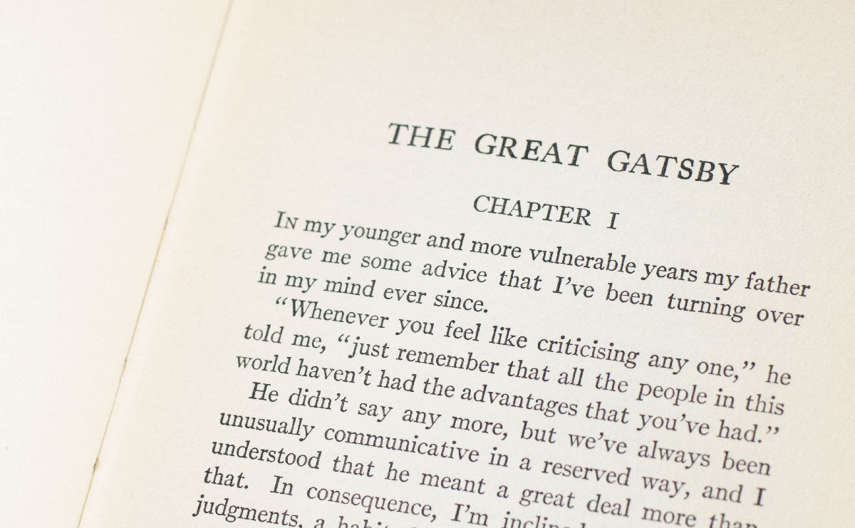 The Great Gatsby.