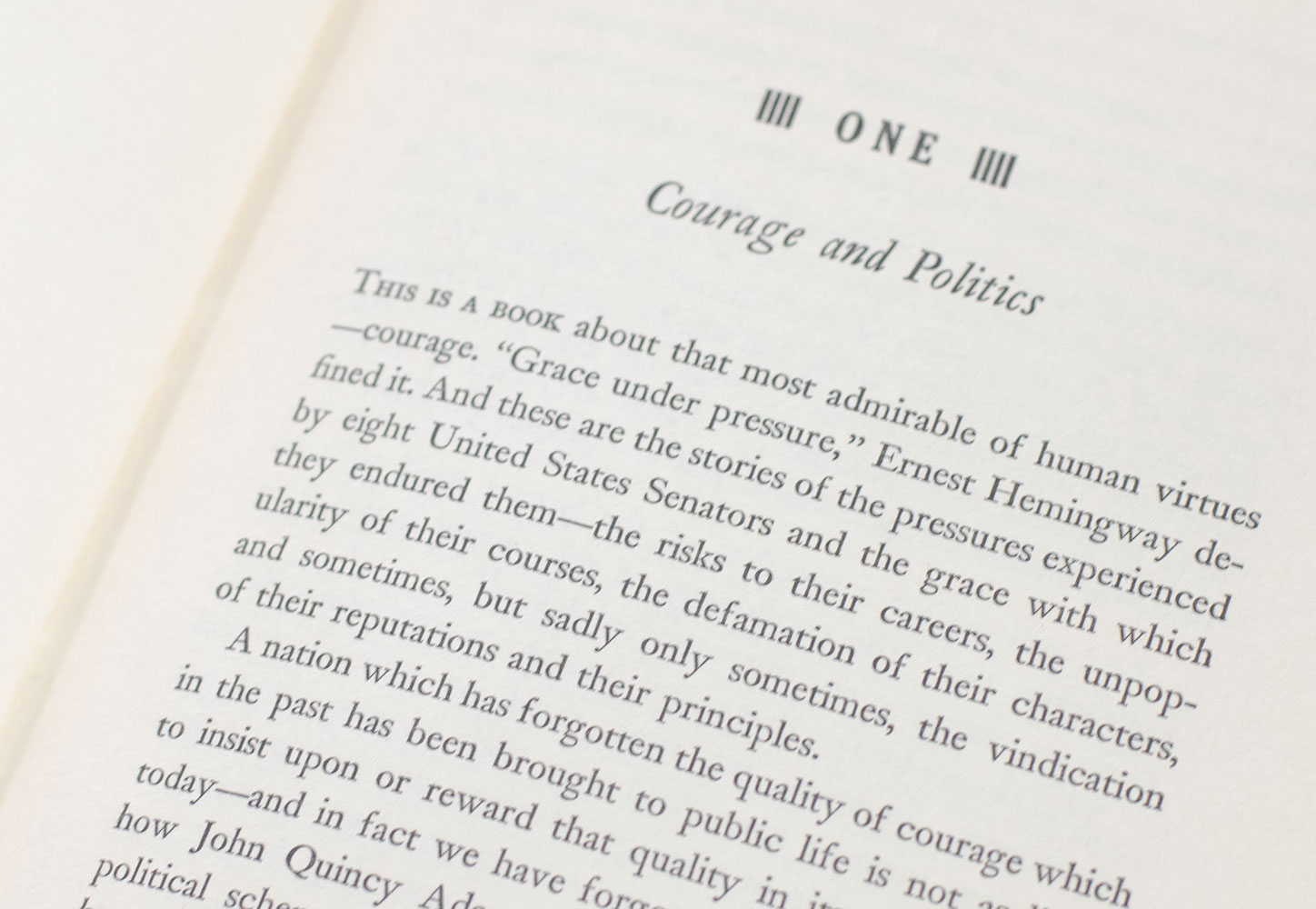 Profiles In Courage.