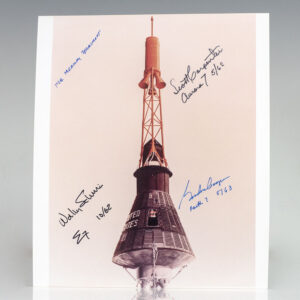 The Mercury Spacecraft Signed Print.