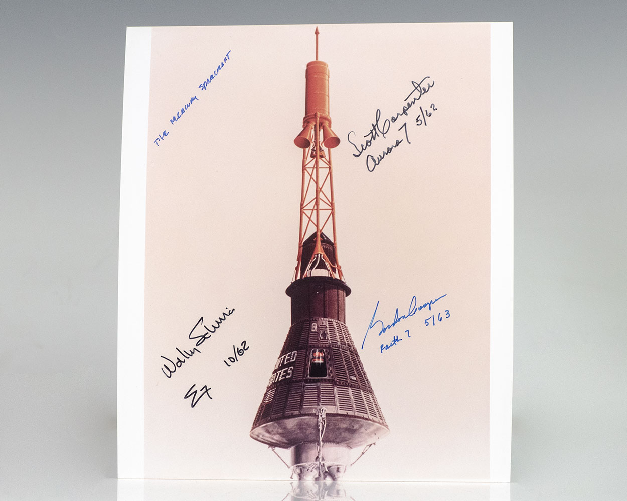 The Mercury Spacecraft Signed Print.