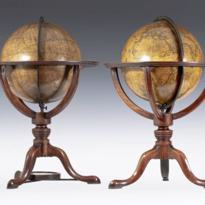 Pair of Regency Terrestrial and Celestial Library Globes
