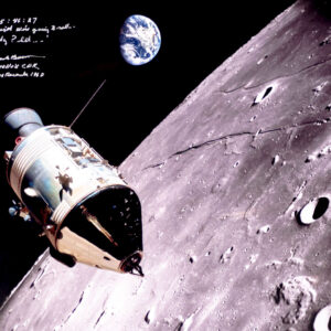 Frank Borman Signed Apollo 8 'Earthrise' Poster.