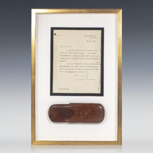 Winston Churchill Typed Letter Signed and Cigar Case.