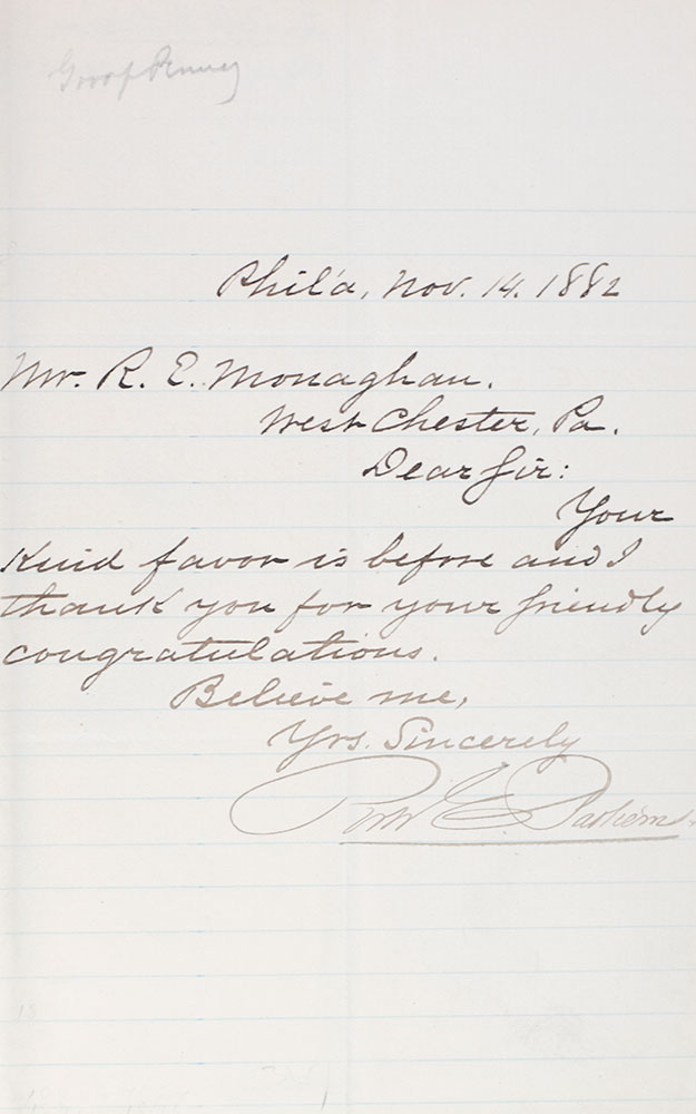 Collection of 28 Autographs of the First Governors of Pennsylvania.