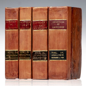 Journals of the American Congress: From 1774 to 1788. In Four Volumes.