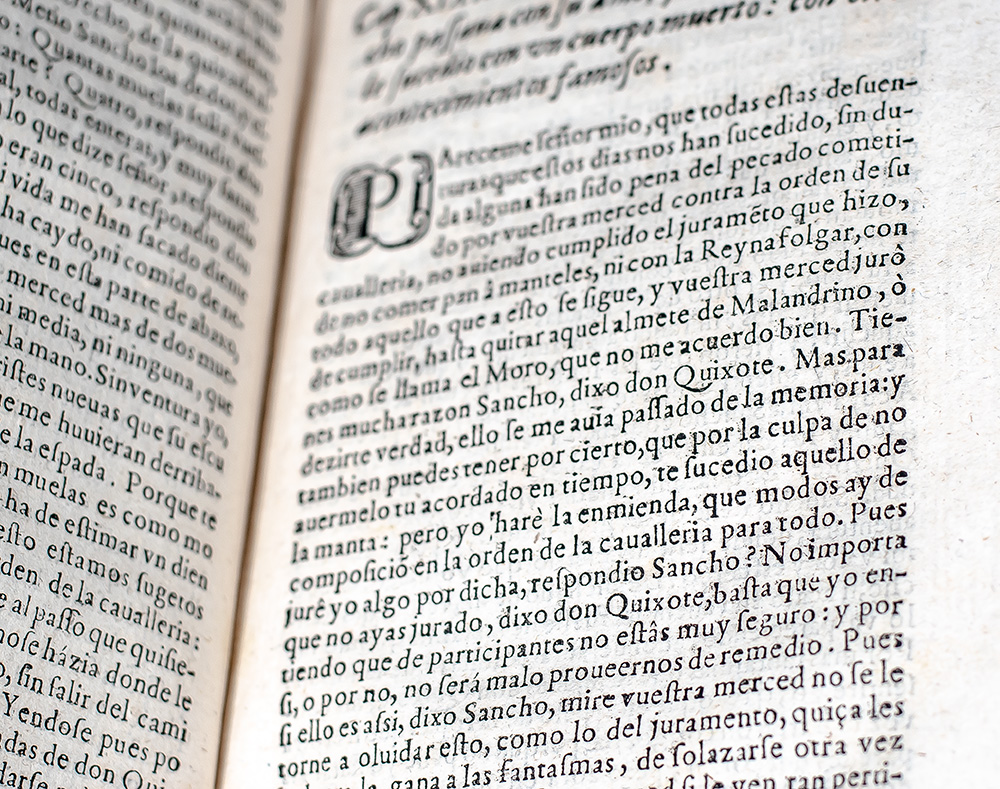 El Ingenioso hidalgo Don Quixote de la Mancha. Segunda Parte del Ingenioso Cavallero Don Quixote de la Mancha.