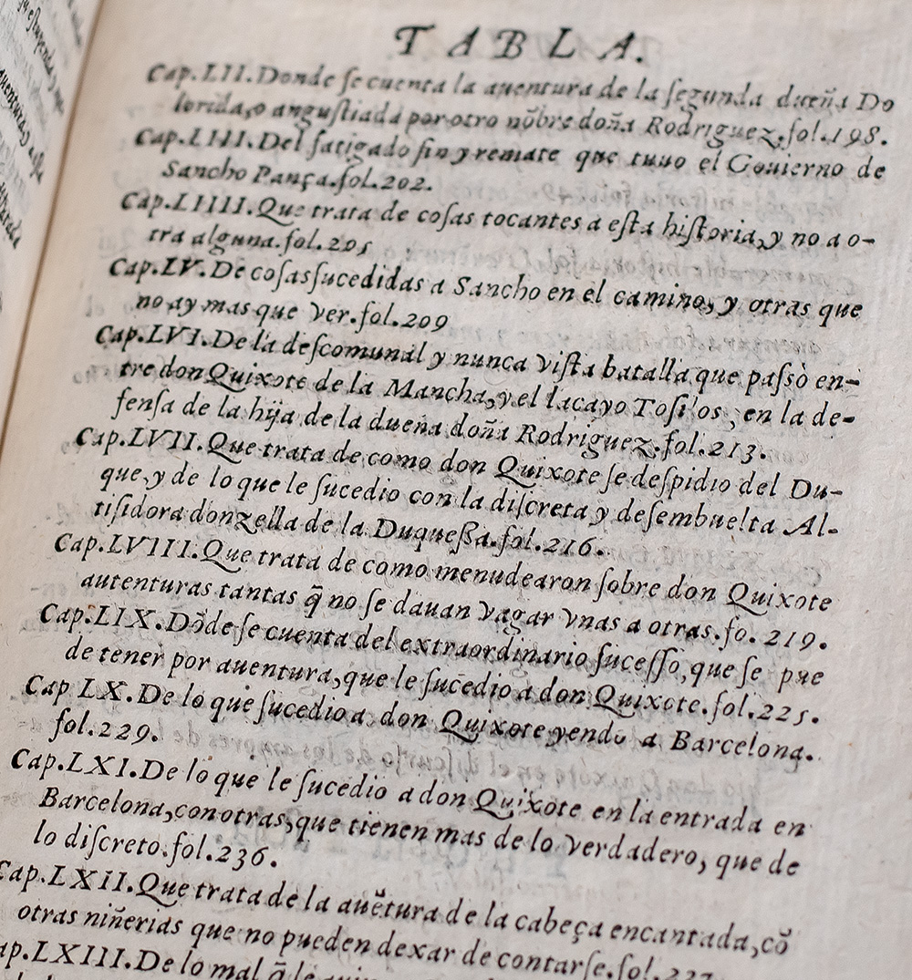 El Ingenioso hidalgo Don Quixote de la Mancha. Segunda Parte del Ingenioso Cavallero Don Quixote de la Mancha.