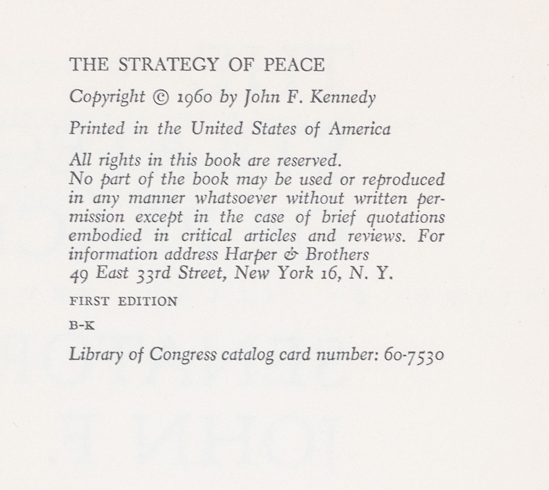 The Strategy of Peace.