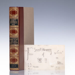 F. Scott Fitzgerald Autograph Note Signed.