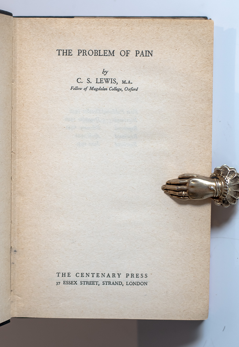 The Problem of Pain.