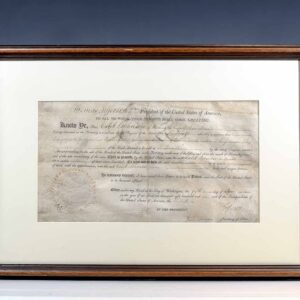 Thomas Jefferson and James Madison Signed Land Grant.