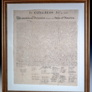 The Unanimous Declaration of the Thirteen United States of America. [The Force Declaration of Independence].