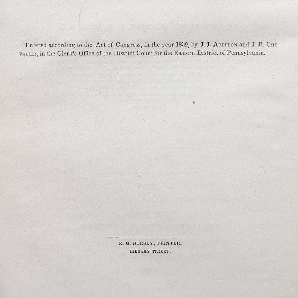 The Birds of America, From Drawings Made In The United States And Their Territories.